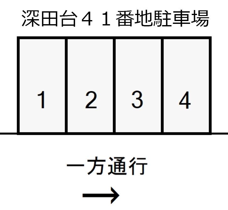 深田台４１番地駐車場の駐車配置図