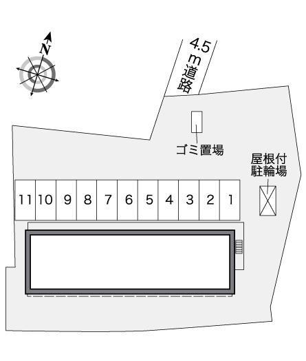 香ヶ丘(26143)の駐車配置図