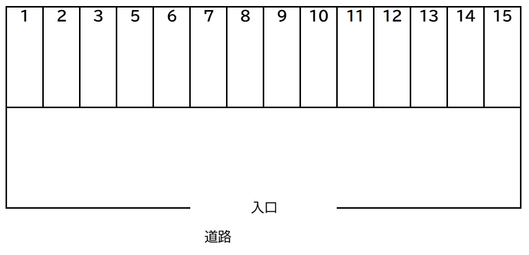 86駐車場の駐車配置図