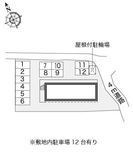 グランドゥール(16386)　敷地外駐車場の駐車配置図