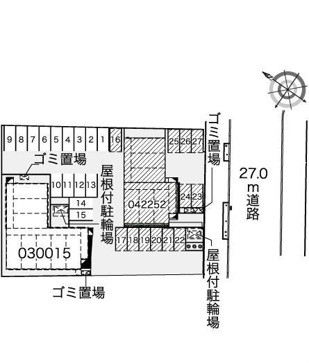 フロリード(42252)の駐車配置図
