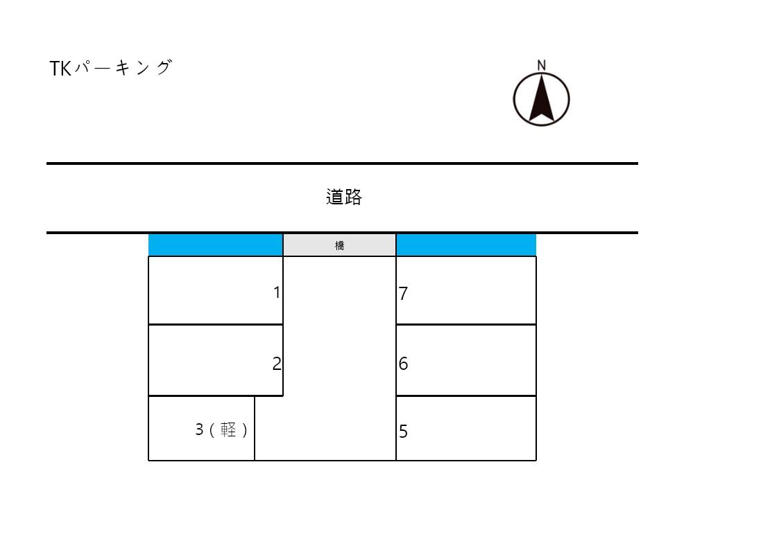 ＴＫパーキングの駐車配置図