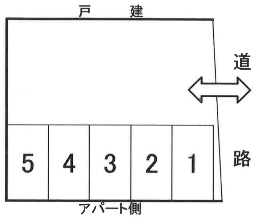 あさわパーキングの駐車配置図