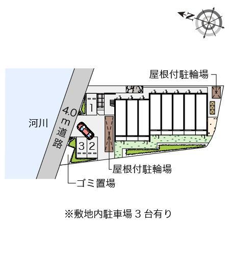 クレイノルヴェール千里丘(56389)の駐車配置図