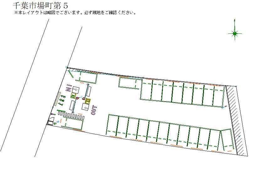 千葉市場町第５の駐車配置図