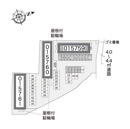 シティパルＡ(15759)の駐車配置図