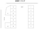 谷田部パーキングの駐車場