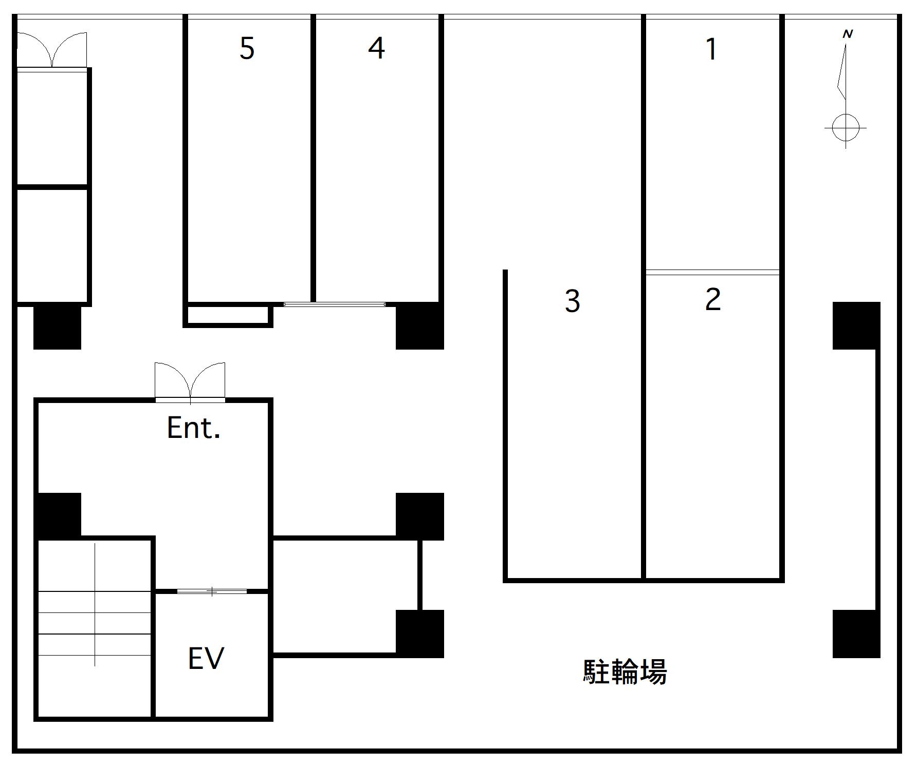 シティビラ新深江の駐車配置図