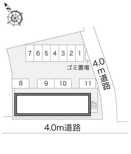 純(17134)の駐車配置図