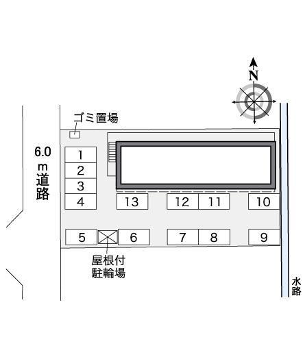 アルファⅡ(37778)の駐車配置図