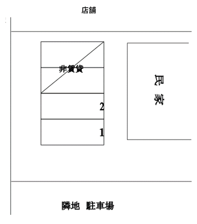 下和田第２駐車場の駐車配置図