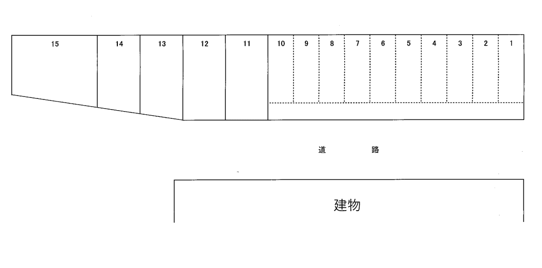 谷口第４駐車場の駐車配置図