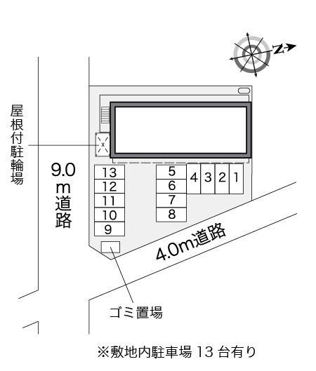 クイール堀川(25436)の駐車配置図