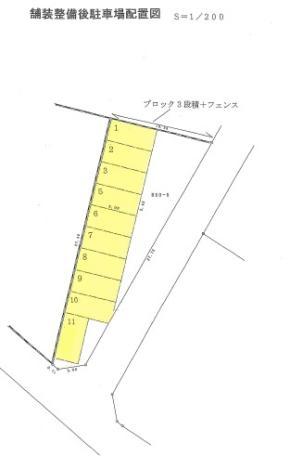 小熊第2駐車場の駐車配置図