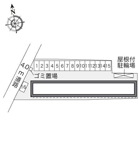 北出島(33015)の駐車配置図