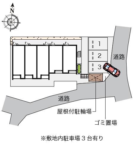 クレイノ金岡(56838)の駐車配置図