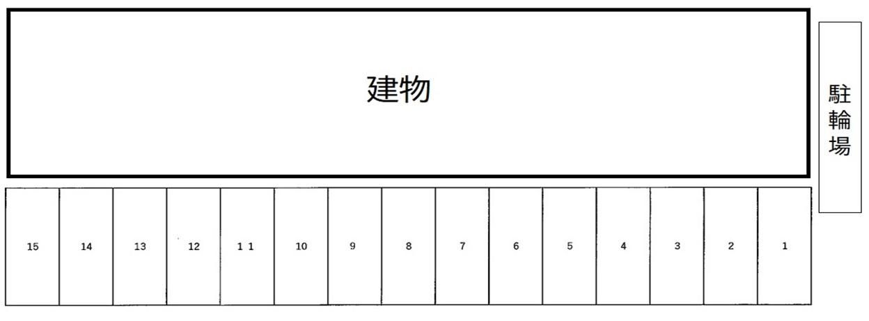 クレール薬師台壱番館の駐車配置図