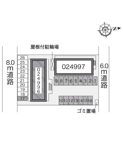 ＬＯＴＵＳ　Ａ(24996)の駐車配置図