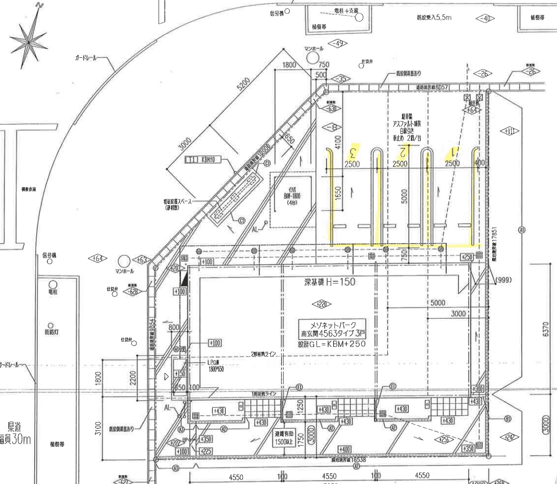 ＧＲＡＣＩＡの駐車配置図
