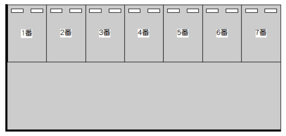 西川口TK駐車場の駐車配置図