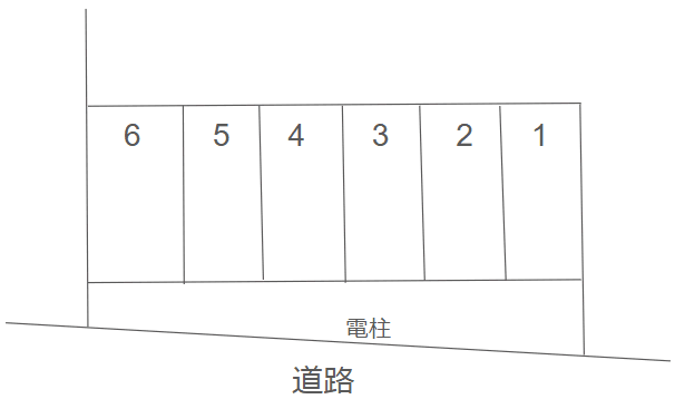 下野中223-1駐車場の駐車配置図
