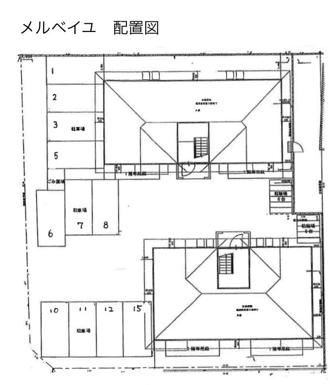 メル・ベイユの駐車配置図