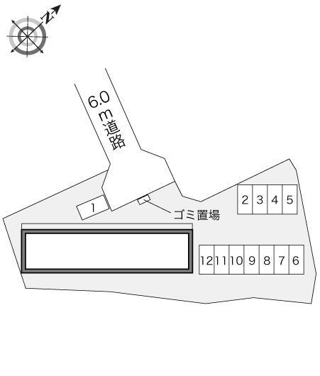 エスポワールＵ(22706)の駐車配置図