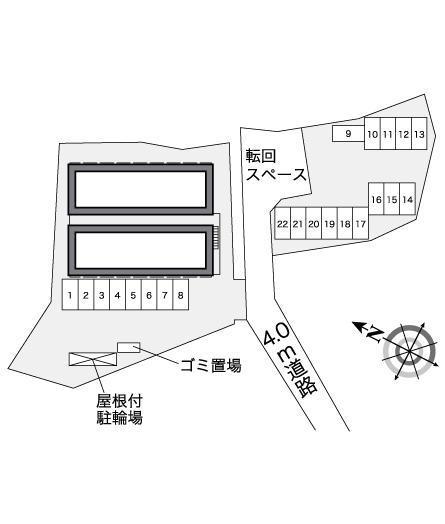 サンクレスト我如古(38102)の駐車配置図