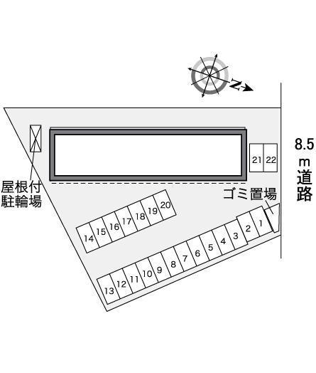 レーヴ(35538)の駐車配置図