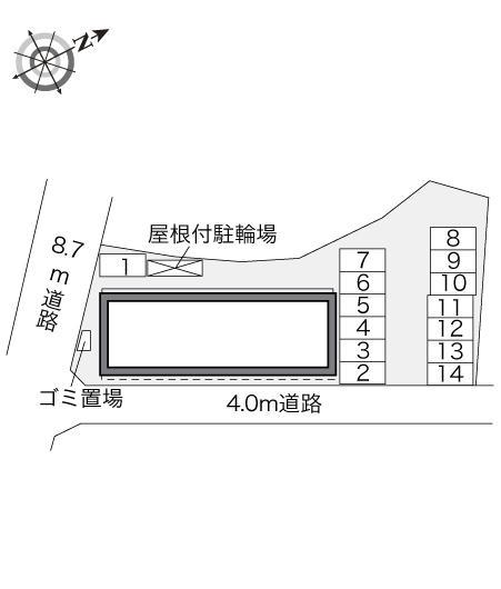 グランシャリオＳＹ(31824)の駐車配置図