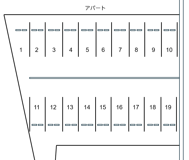 パーキング540の駐車配置図