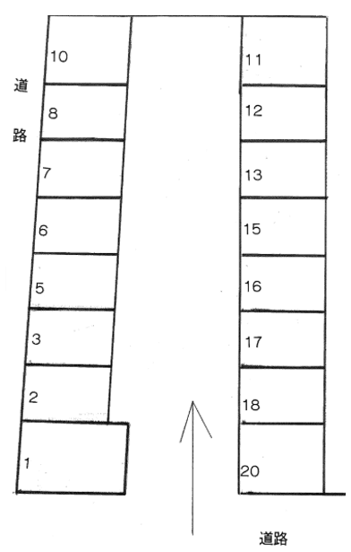 P81の駐車配置図
