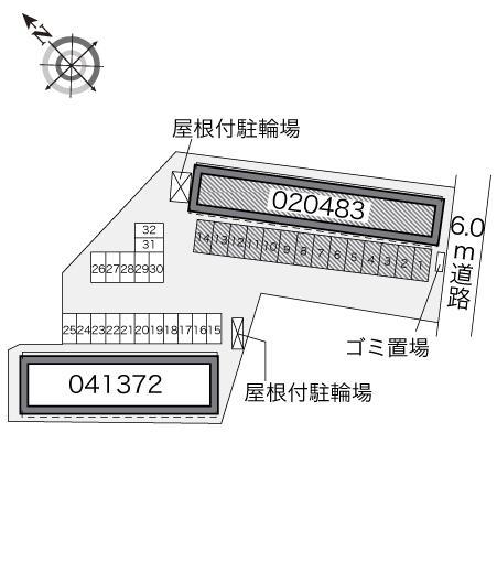 ヴィラージュ山手(20483)の駐車配置図