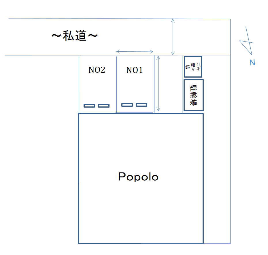 Ｐｏｐｏｌｏの駐車配置図