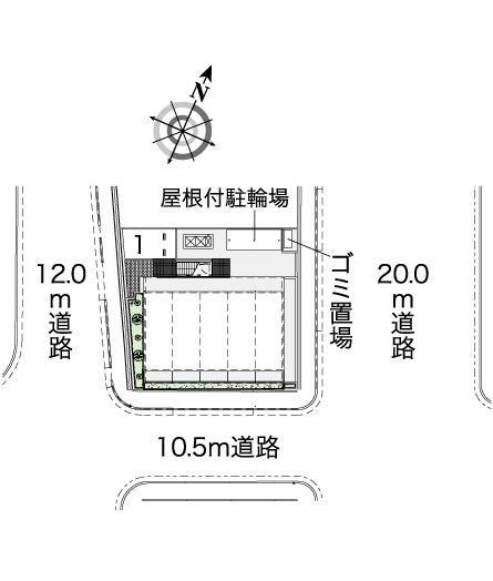 フジニューコート(44434)の駐車配置図