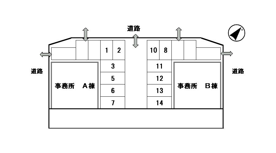 キャピタルパーキングの駐車配置図