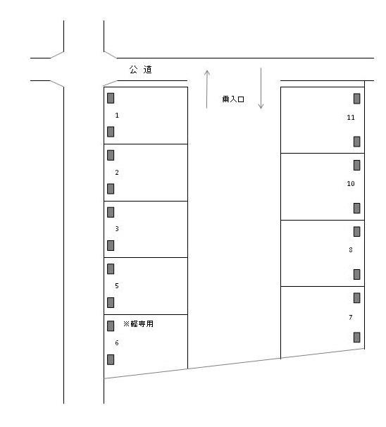 J-689の駐車配置図