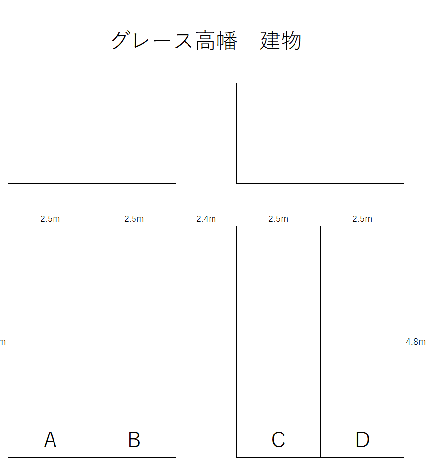 グレース高幡の駐車配置図