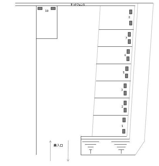 J-608の駐車配置図