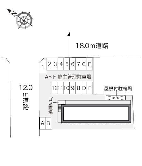 桜宮(33427)の駐車配置図