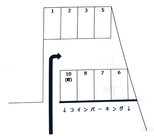 西野パーキングの駐車配置図