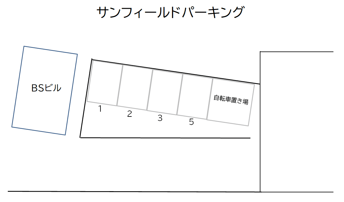 サンフィールドパーキングの駐車配置図