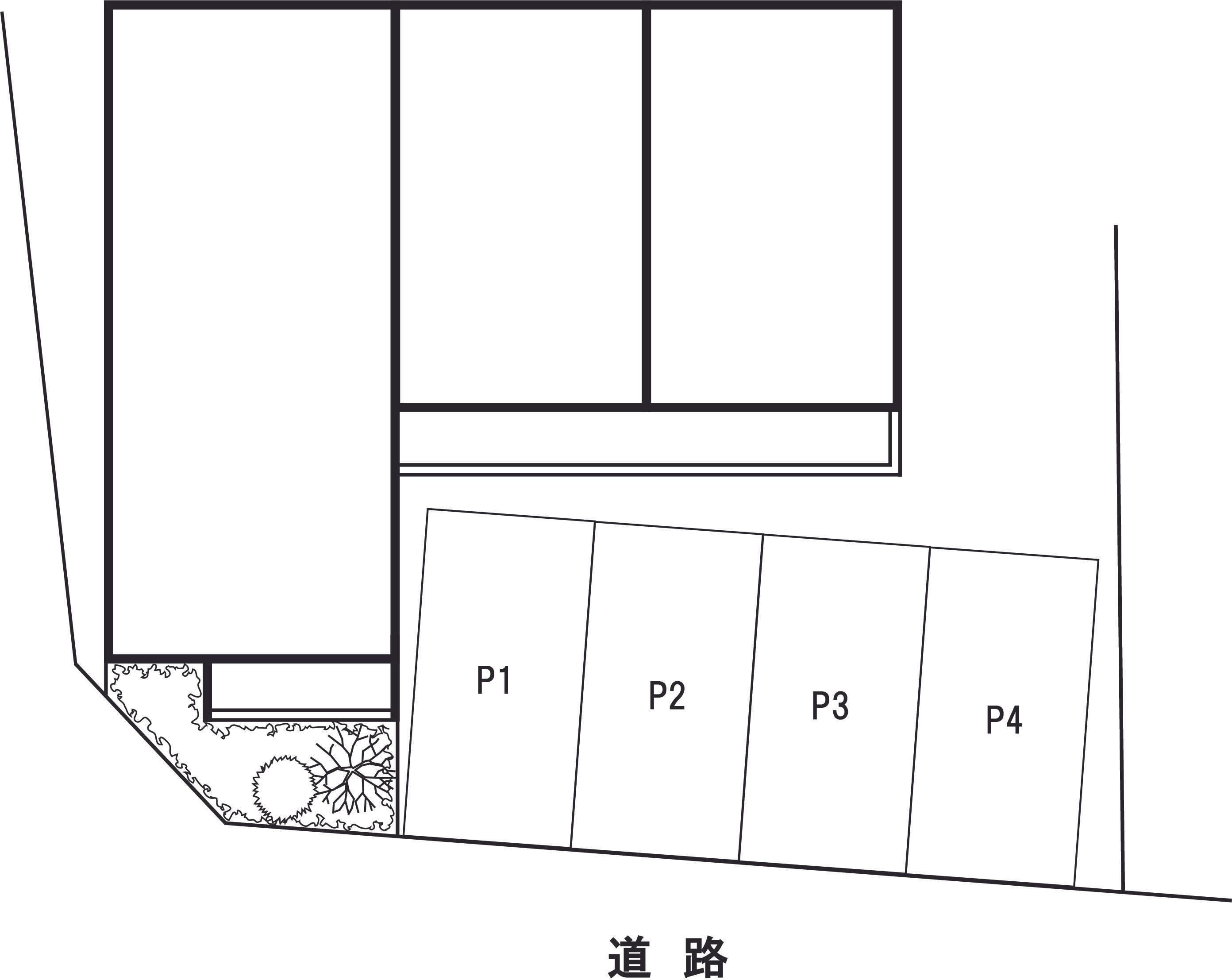 小池駐車場の駐車配置図