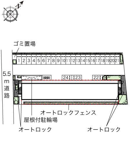 ウォーターリリー(47951)の駐車配置図