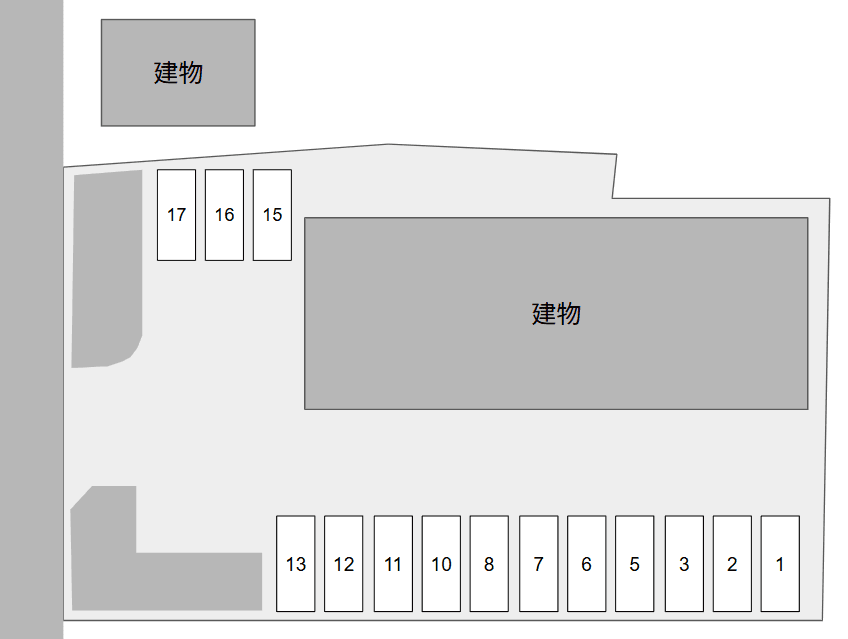 ハッピーベルの駐車配置図