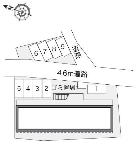 フォートⅡ(21744)の駐車配置図