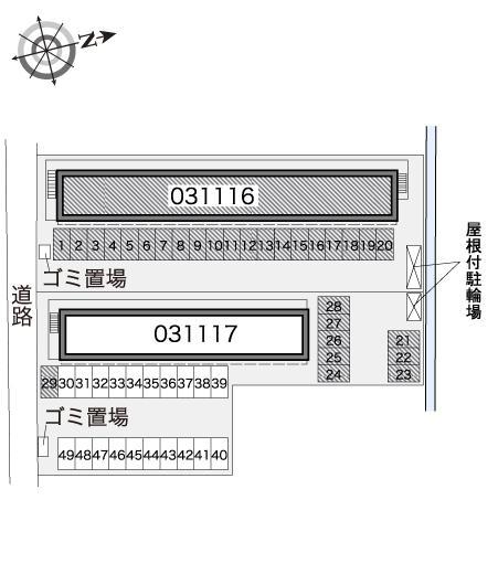 たんぽぽ(31116)の駐車配置図