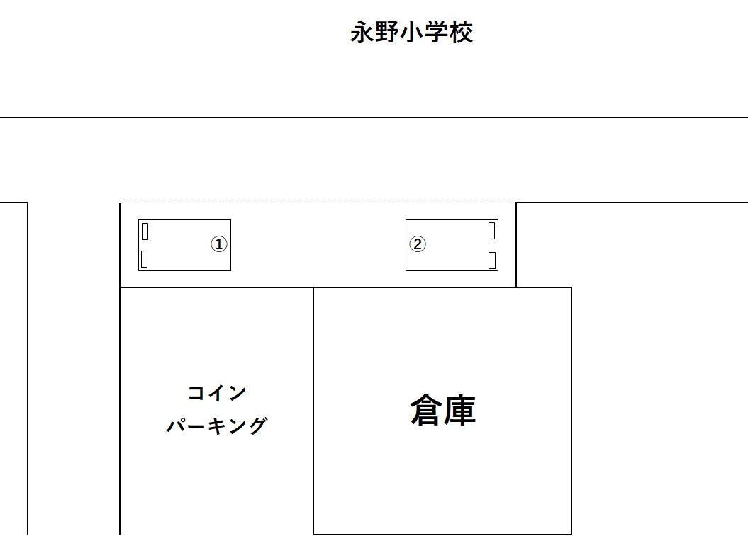 上永谷駐車場の駐車配置図