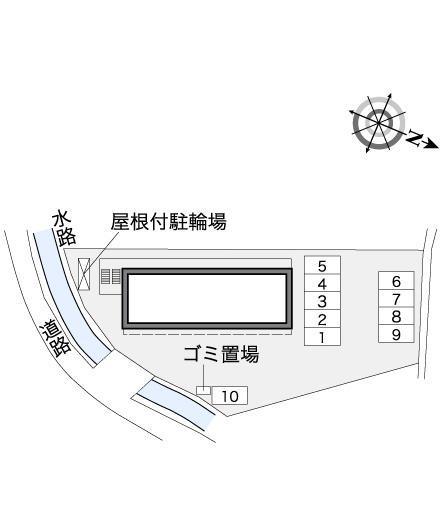 グレース石橋(36967)の駐車配置図