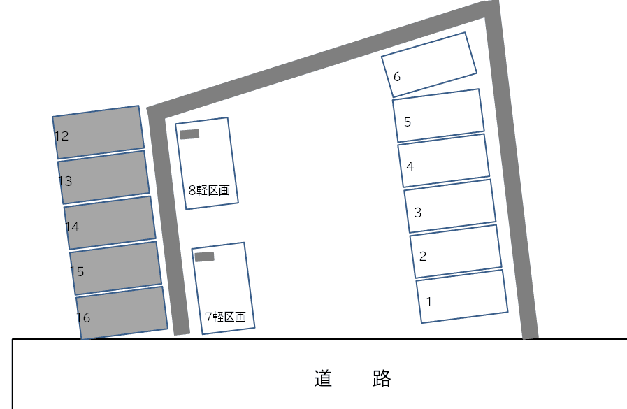 IMU＇Zパーキングの駐車配置図